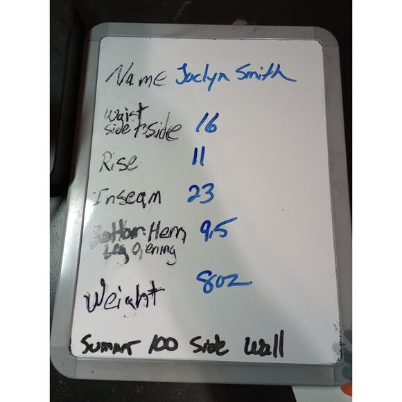 Jaclyn Smith Pants Ladies Large Teal Tropical Pull On Waist - Picture 7 of 7